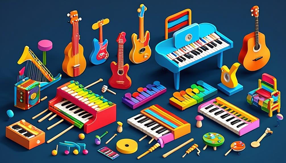 a variety of instruments