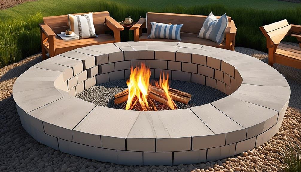 diy outdoor fire feature