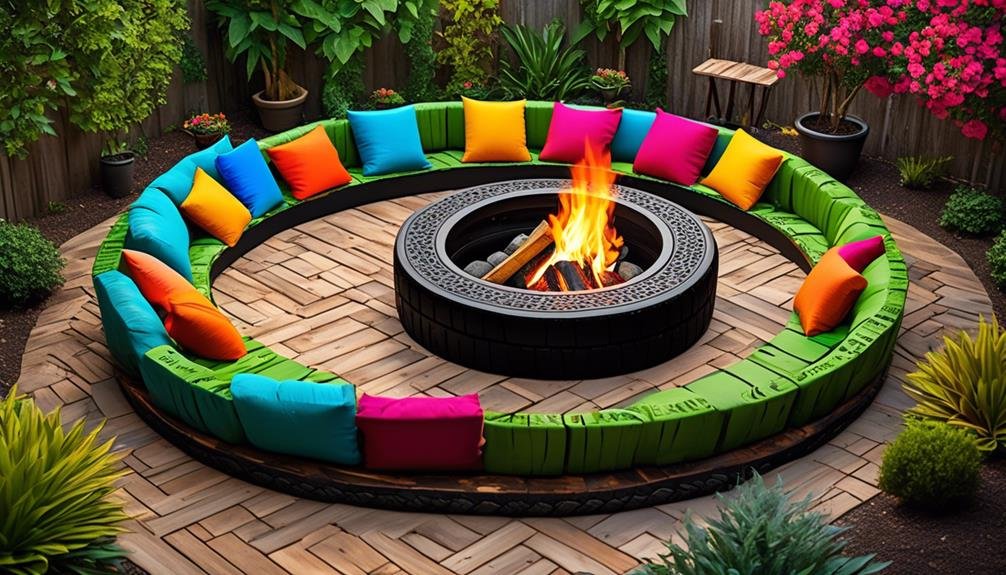 eco friendly outdoor fire feature