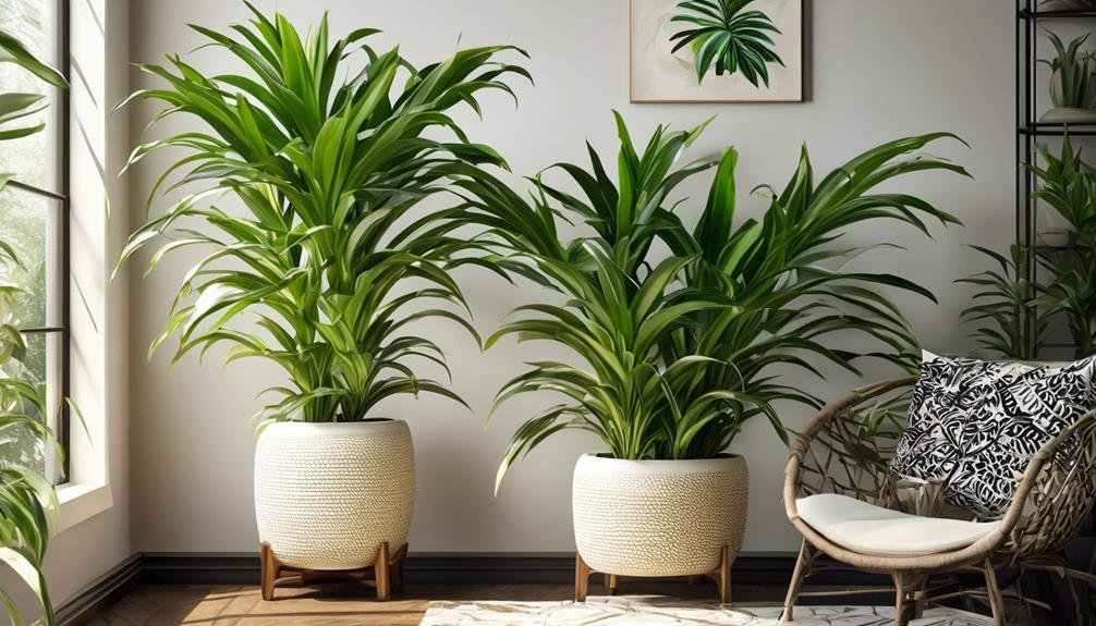 indoor plant with striped leaves