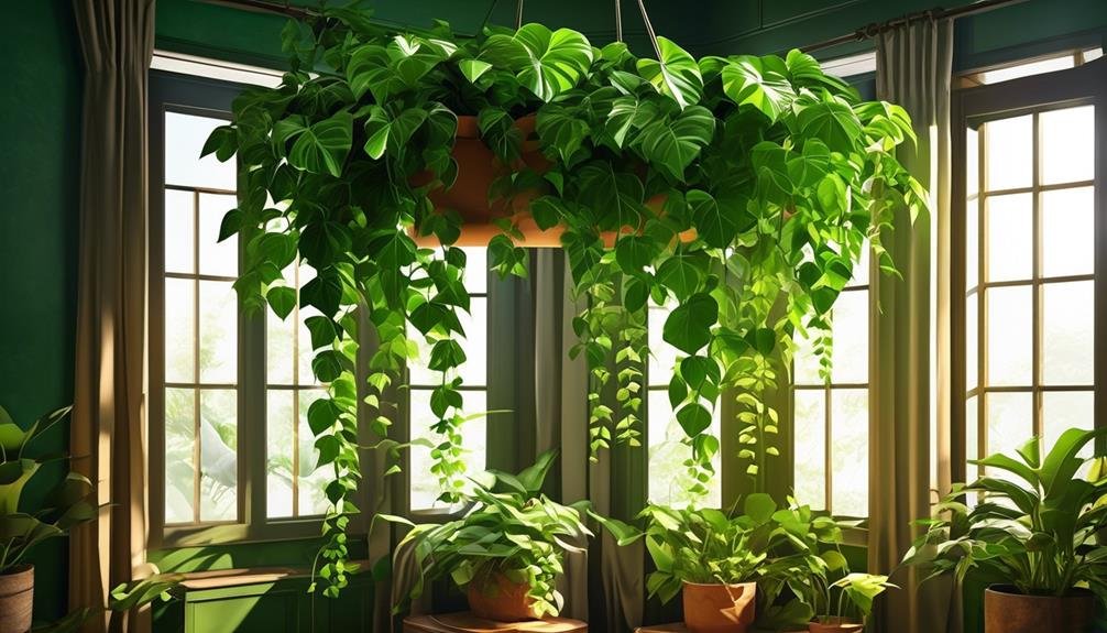 lush tropical houseplant species