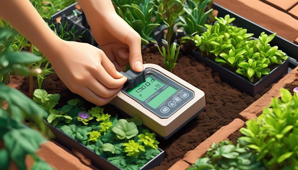 measuring soil moisture levels