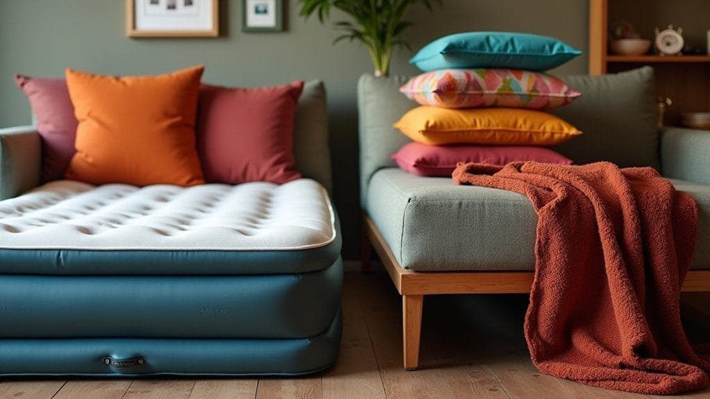 air mattresses vs futons