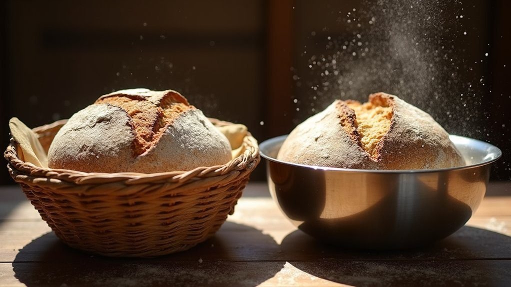 banneton or metal bowls