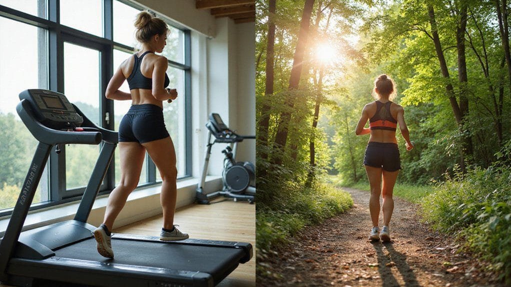calorie burn treadmill vs outdoor