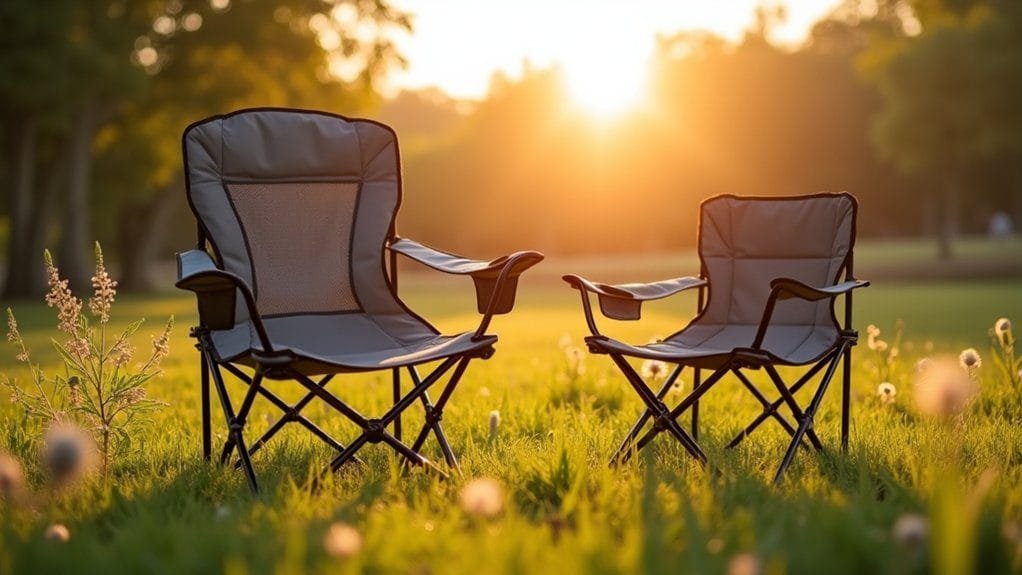 Camping Chairs vs. Portable Stools: Which Is More Comfortable? 2 camping chairs offer comfort
