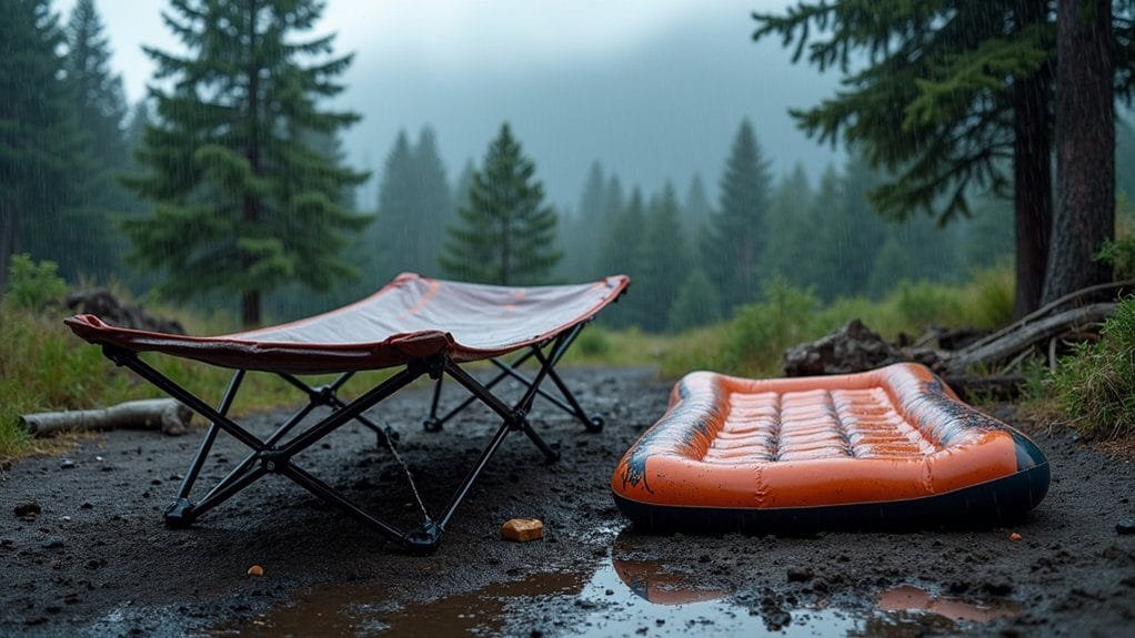 Camping Cots vs. Air Mattresses: Which Is More Durable? 2 camping cots outperform air mattresses