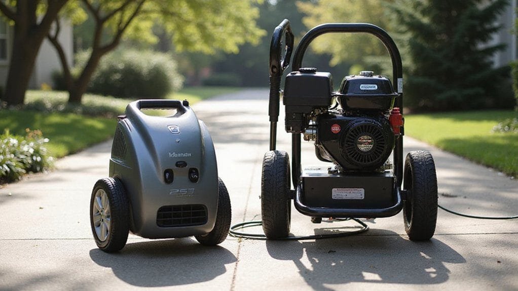 comparing pressure washer noise