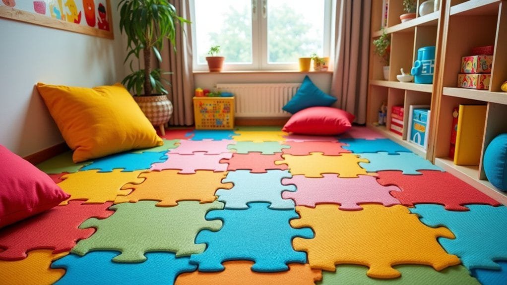 Why Puzzle Mats Are Essential for Kids’ Playrooms 2 customizable interlocking puzzle mats