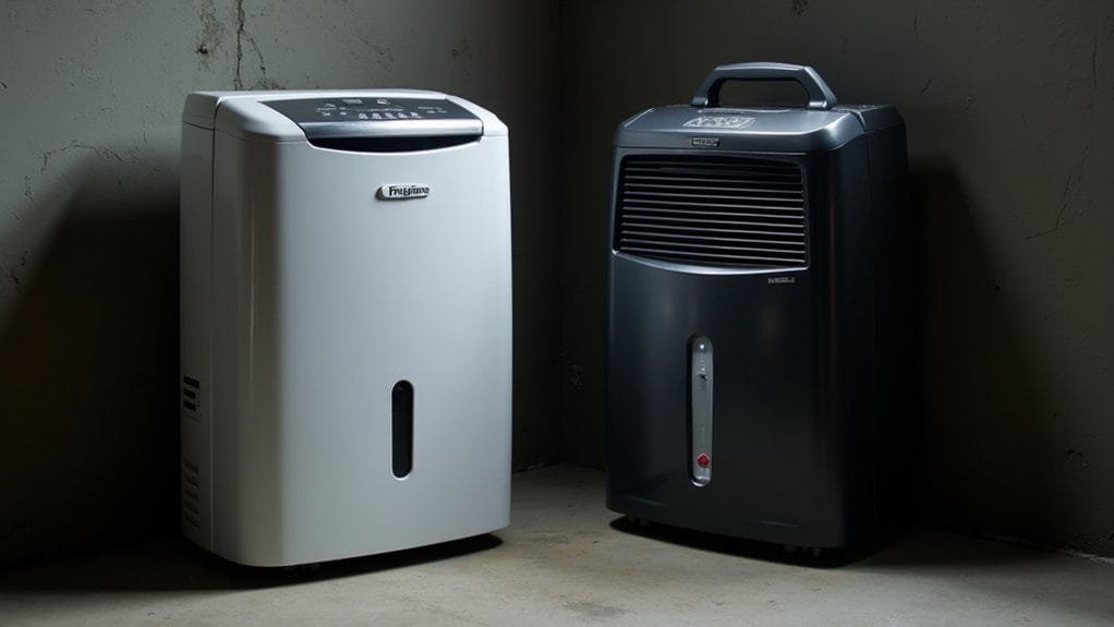 Frigidaire vs. Homelabs: Best Dehumidifier for Basements 2 design durability and performance