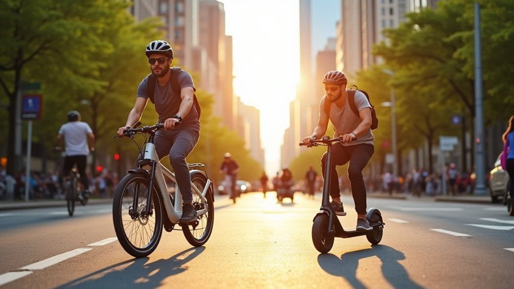e bikes versus electric scooters