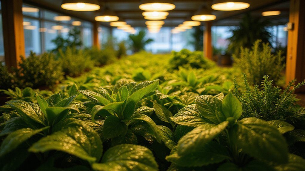indoor plants benefit from grow lights