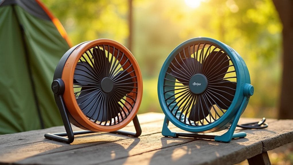 OPOLAR vs. Geek Aire: Best Solar Fan for Camping 3 lightweight fans for camping