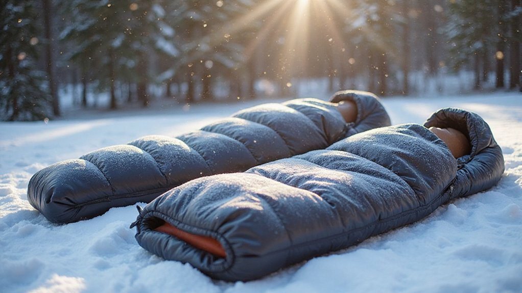 mummy bags offer warmth