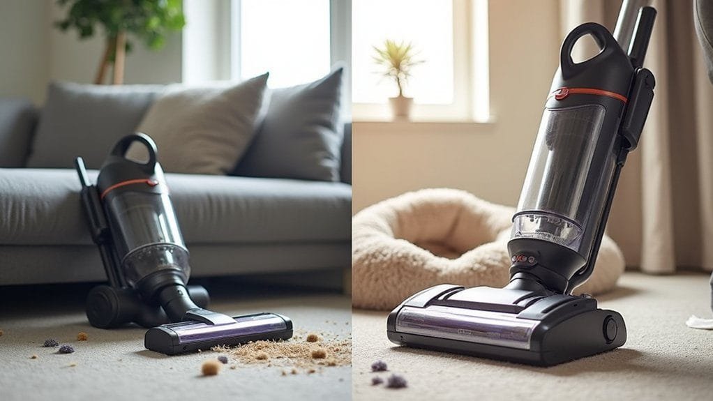 performance handheld vs upright