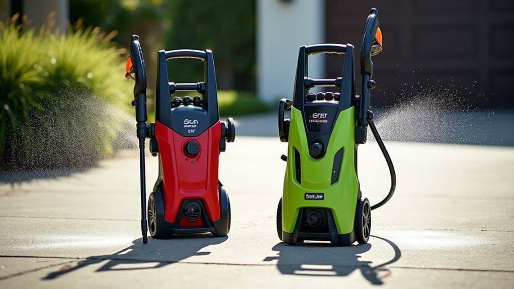 Sun Joe vs. Greenworks: Best Electric Pressure Washer 1 pressure washer performance comparison