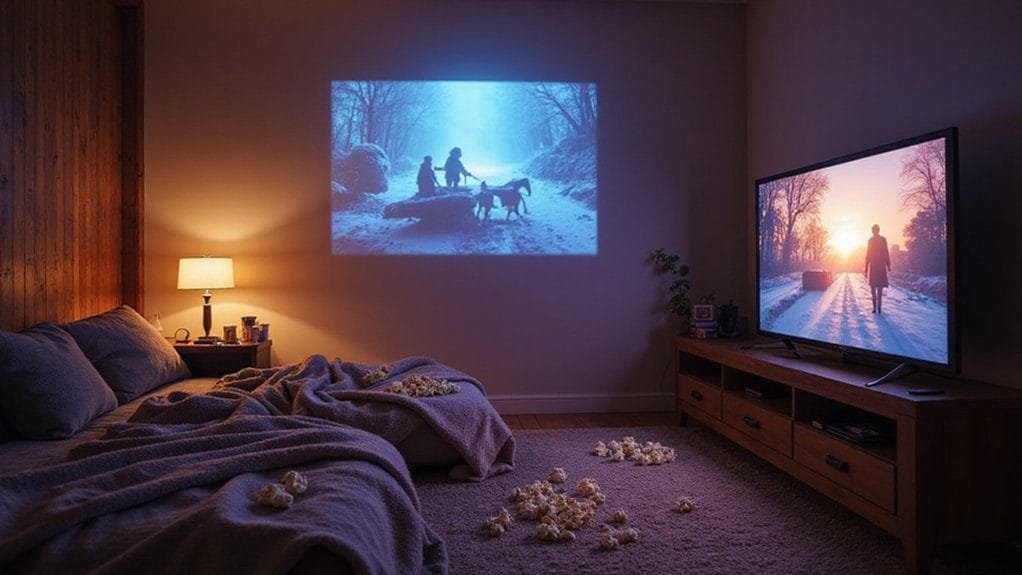 projectors or portable tvs