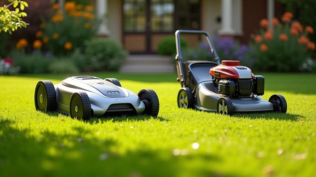 Robot vs. Manual Lawn Mowers: Which Saves More Time? 2 robotic mowers save money