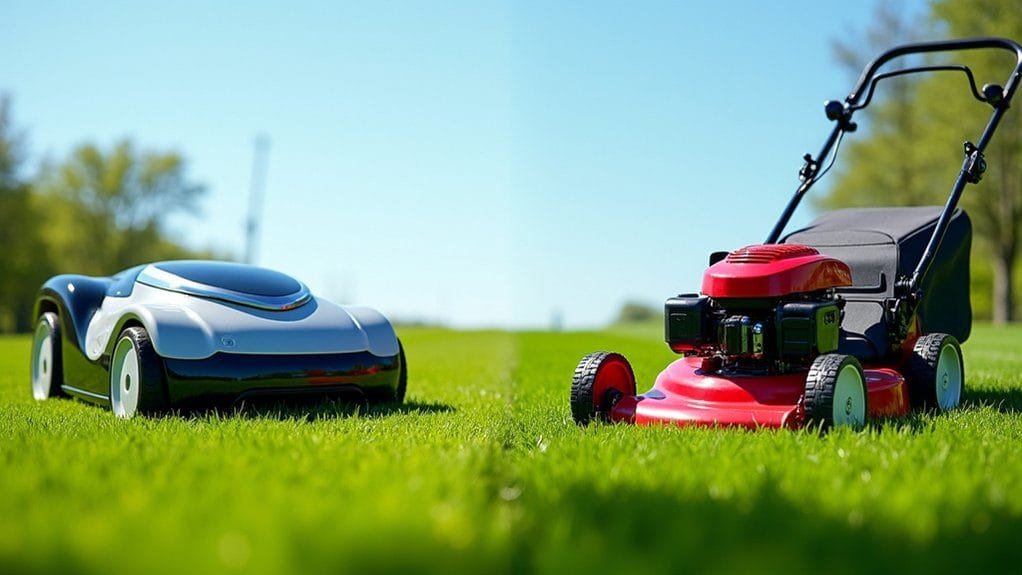 Robot vs. Manual Lawn Mowers: Which Saves More Time? 1 robotic mowers vs traditional
