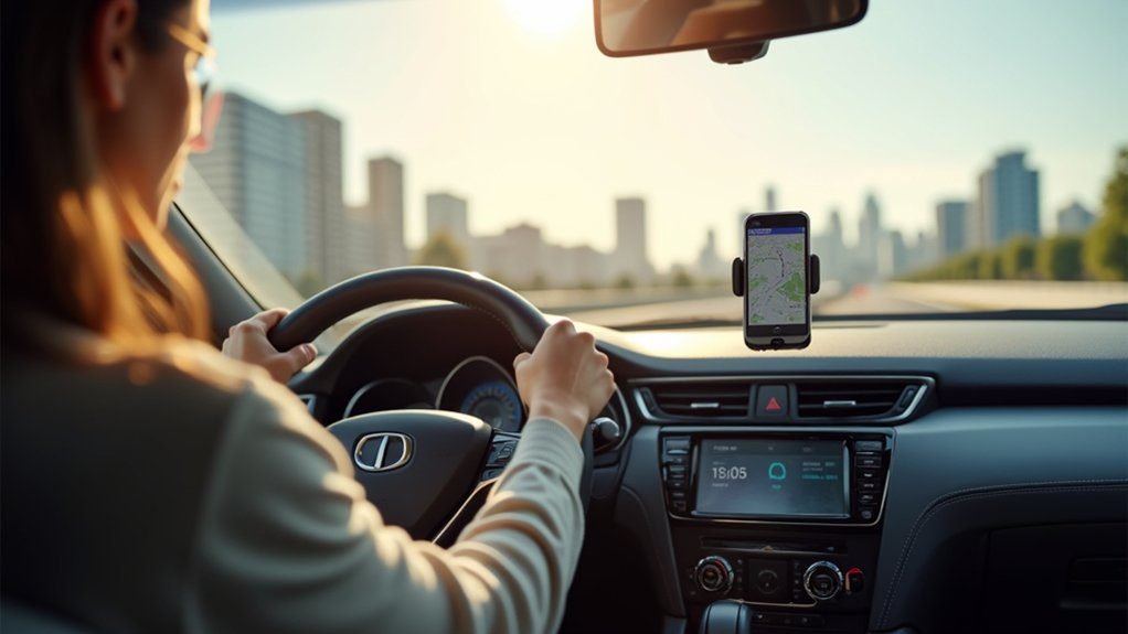safe phone mounting locations