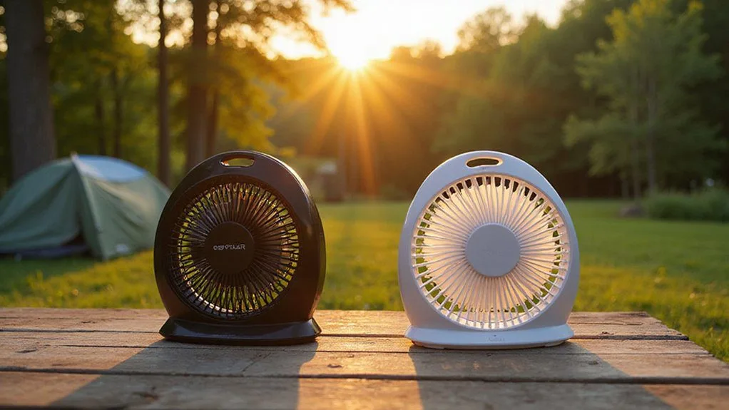 solar fan camping comparison