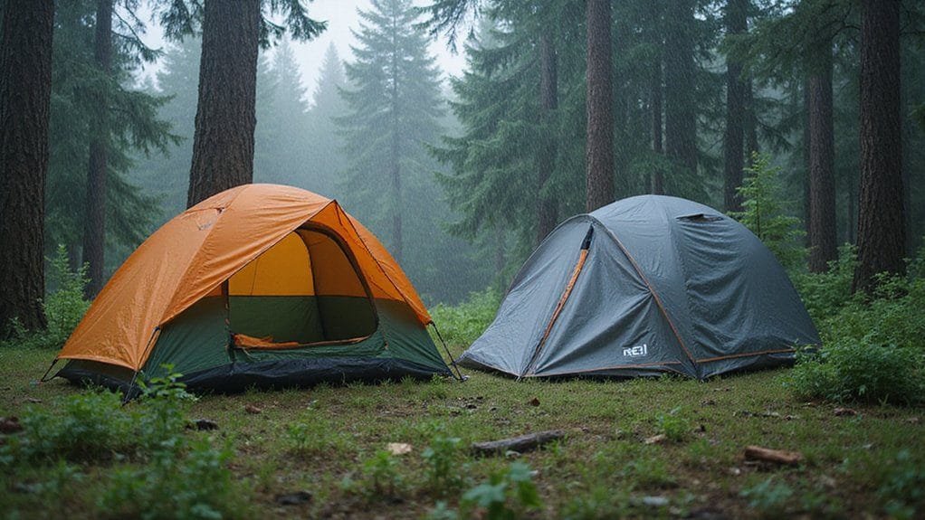 tent comparison for rain