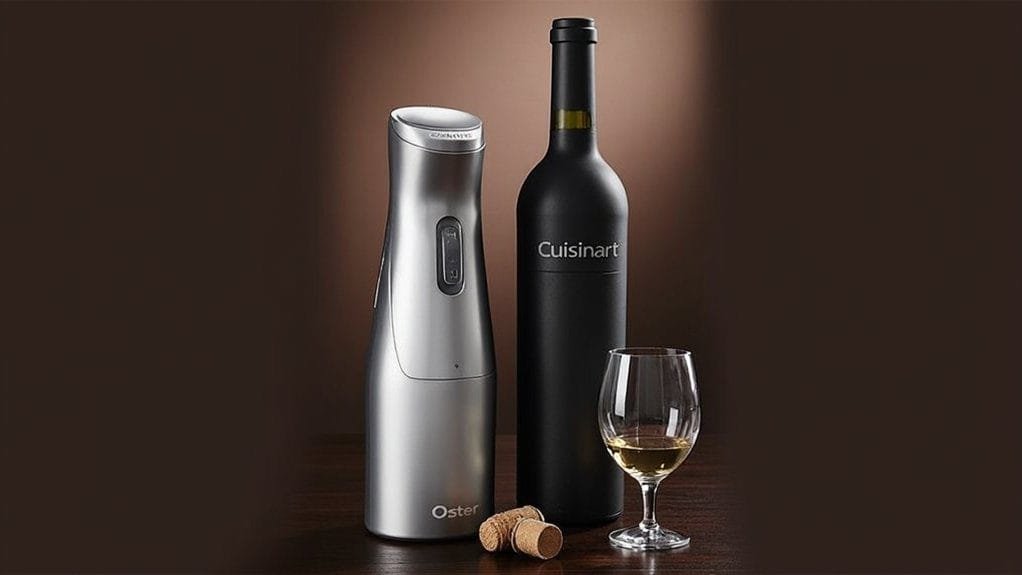 Oster vs. Cuisinart: Best Electric Wine Opener 2 user friendly wine opener designs